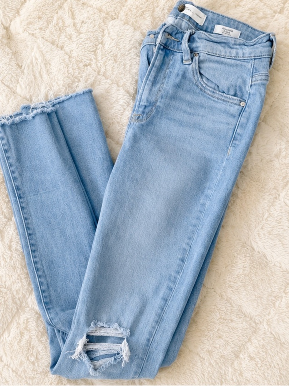 Kenzie Light Blue Distressed Skinny Jeans